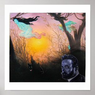 Im frühen Abend: Beängstigende Dinge - Collage Poster