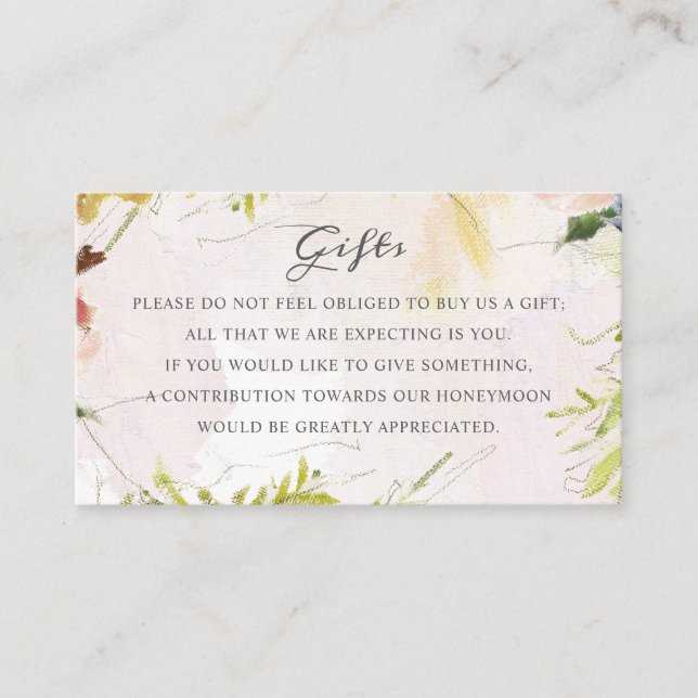 Im Frühlingsfonds für Ölgemälde in Flitterwochen e Begleitkarte (Vorderseite)