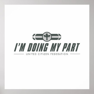 IM FÜHREN MEINER TEIL-STERNKREUZER POSTER