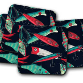 Im Fun Untersetzer Set abrollen | Trout Lures Unte