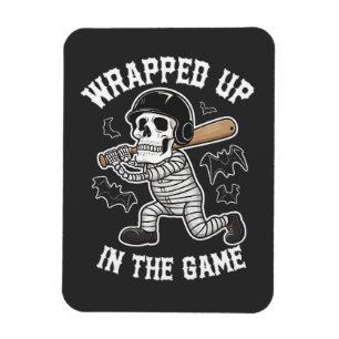 Im Game-BaseballHalloween Magnet