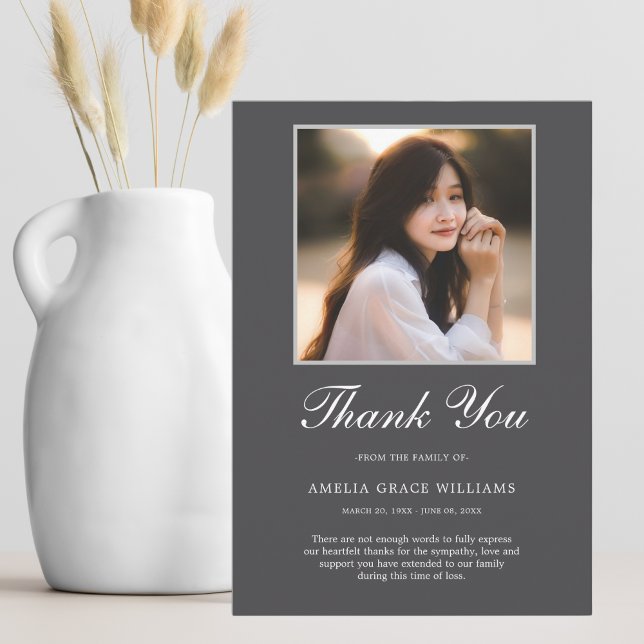 Im Gange danke Karte (Sympathy Thank You Card)
