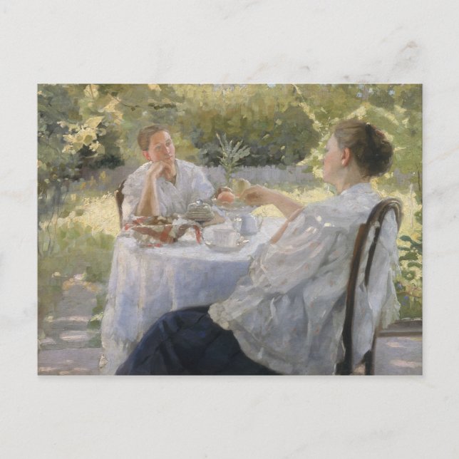 Im Garten, 1911 Postkarte (Vorderseite)