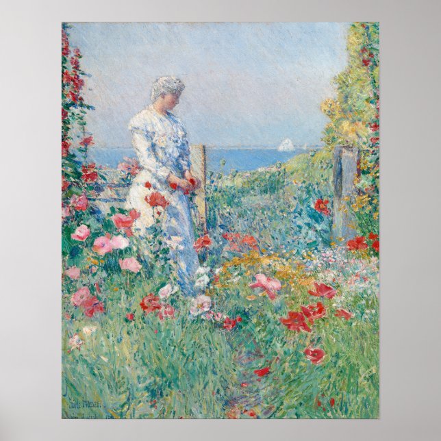 Im Garten | Childe Hassam Poster (Vorne)