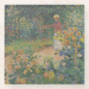 Im Garten - Claude Monet - c1895 Glasuntersetzer