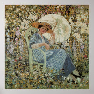 Im Garten Giverny durch Frederick Frieseke Poster