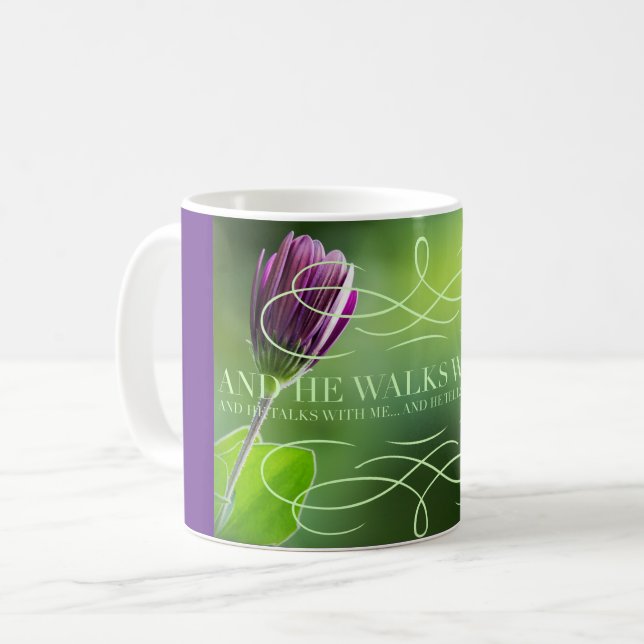Im Garten-Hymnen-Tassenkaffee-Tee latte Kaffeetasse (Vorderseite Links)