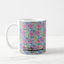 "Im Garten" klassische weiße Tasse