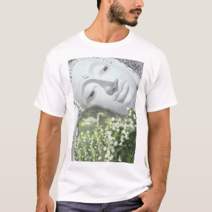 Im Garten - Quan Yin u. Blumen T-Shirt