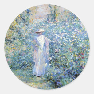 Im Garten Runder Aufkleber