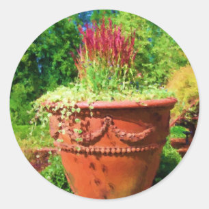 Im Garten Runder Aufkleber