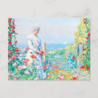 Im Garten von Childe Hassam Postkarte