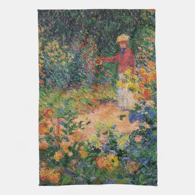 Im Garten von Claude Monet Küchentuch (Vertikal)
