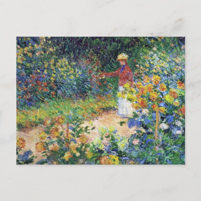 Im Garten von Claude Monet Postkarte (Vorderseite)