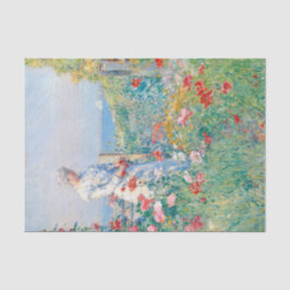Im Garten von Frederick Childe Hassam Seidenpapier