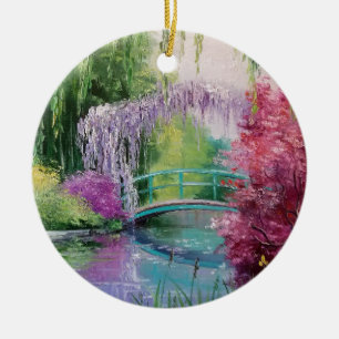 im Garten von Monet Keramikornament
