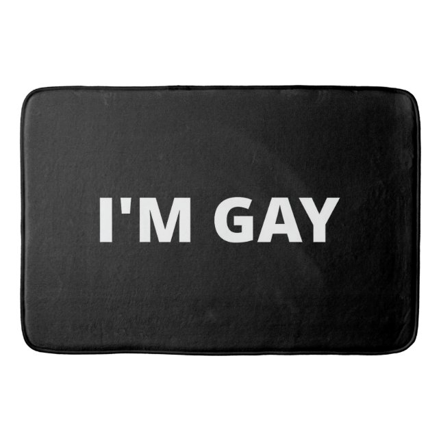 I'm Gay Badematte (Vorderseite)
