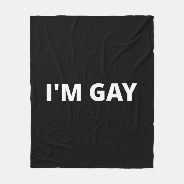 I'm Gay Fleecedecke (Vorderseite)