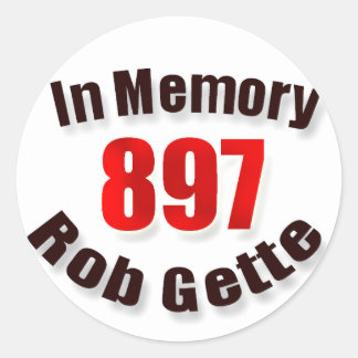 Im Gedächtnis des verstorbenen Rob Gette Aufkleber