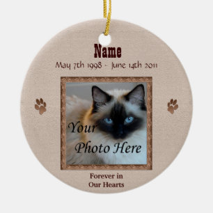 Im Gedächtnis Ihrer Katze - Benutzerdefiniertes Me Keramik Ornament