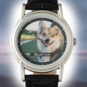 Im Gedächtnis Ihres Hauses. Foto eines Hauses auf  Armbanduhr