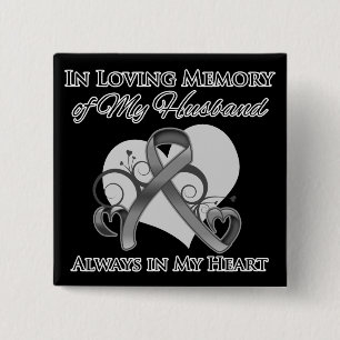 Im Gedächtnis meines Ehemanns - Hirnkrebs Button