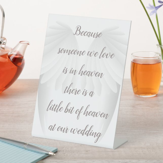 Im Gedenken an die Hochzeitsempfehlung Sockelschild (In Situ)