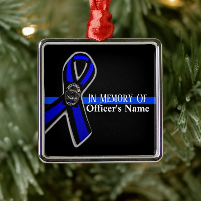IM GEDENKEN AN DIE OFFICER SUPPORT POLICE ORNAMENT (Baum)