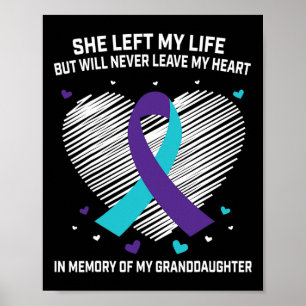 Im Gedenken an meine Enkelin Selbstmordgedanken Poster