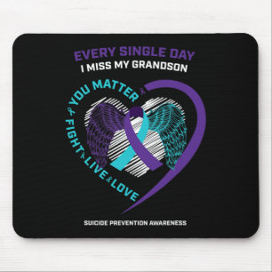 Im Gedenken an meine liebende Enkelin Suizidpräven Mousepad
