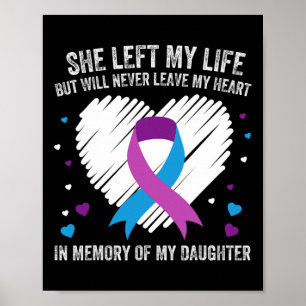 Im Gedenken an meine liebende Tochter Suizidpräven Poster