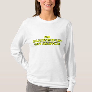 im geduckt oben auf Quaken T-Shirt