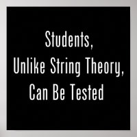 Im Gegensatz zur String-Theorie können Studenten g