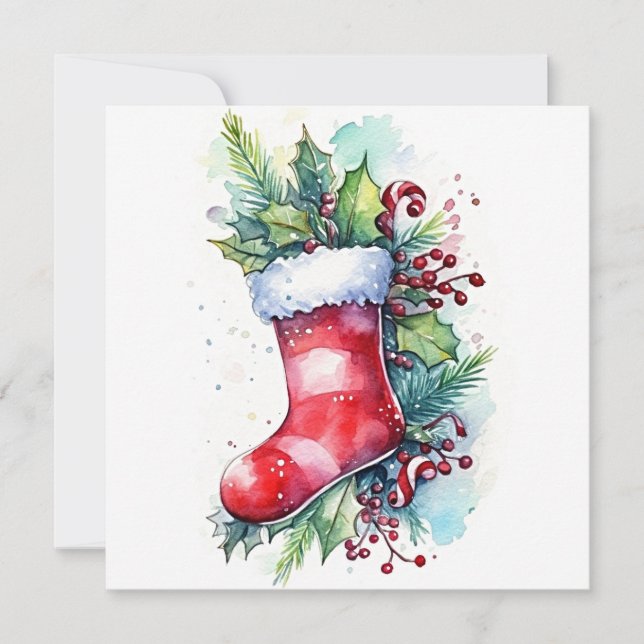 Im Geist des Geschenks: Freude zu Weihnachten teil Mitteilungskarte (Vorderseite)