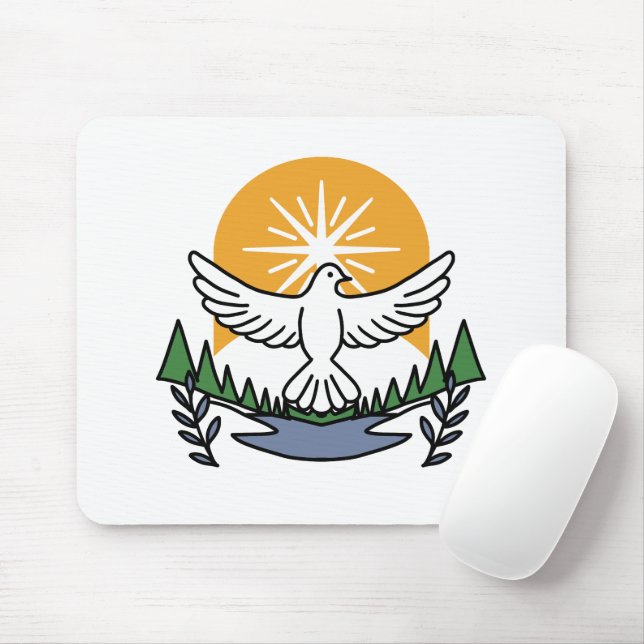 Im Geist Gottes erwachen wir - Glaube und Freiheit Mousepad (Mit Mouse)