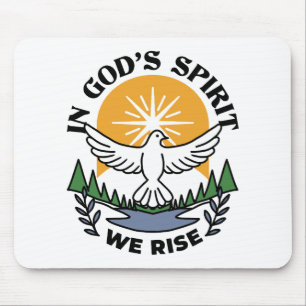 Im Geist Gottes erwachen wir - Glaube und Freiheit Mousepad
