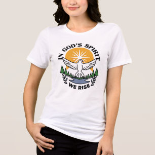 Im Geist Gottes erwachen wir - Glaube und Freiheit Tri-Blend Shirt