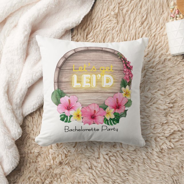 I'm Getting Maui'd Let's Get Lei'd Reversible Kissen (Decke)