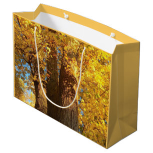 Im Glühen des goldenen Ahorn-Blätter - Große Geschenktüte
