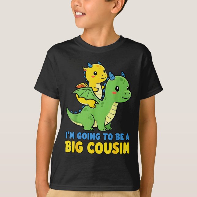 I'm Going To Be A Big Cousin Baby Reveal 2026 Drag T-Shirt (Vorderseite)