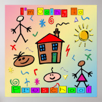 I'm Going to Preschool Poster