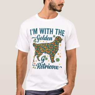 Im Golden Retriever Hund Halloween Kürbisse Blätte T-Shirt