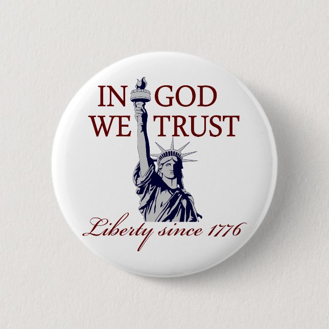 Im Gott vertrauen wir Button (Vorderseite)