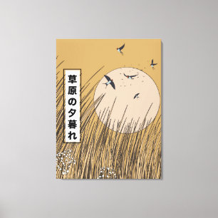 Im Grasland Leinwanddruck