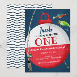 Im großen ONE Fishing - Erster Geburtstag Einladung