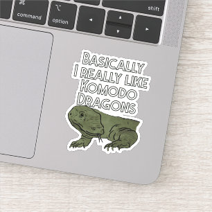 Im Grunde mag ich Komodo Dragons wirklich Aufkleber