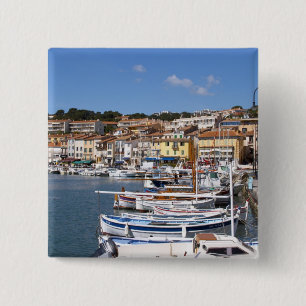 Im Hafen im Dorf Cassis. Fischerei und Button