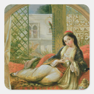 Im Harem Quadratischer Aufkleber