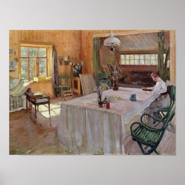 Im Haus des Künstlers Konstantin Korovin Poster (Vorne)