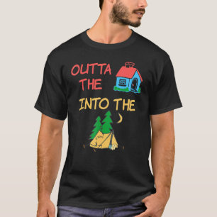 Im Haus zelten Familien-Outdoor-Matte T-Shirt